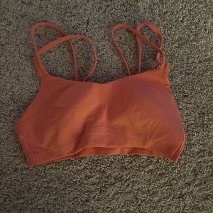 lululemon raspberry cream like a cloud sports bra!